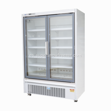 Congelador de la pantalla de la puerta de cristal vertical para el supermercado